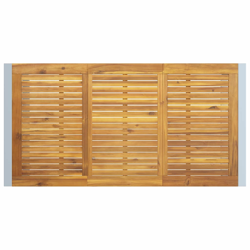 Ensemble de salle à manger pour jardin 7 pcs Gris - XIOS
