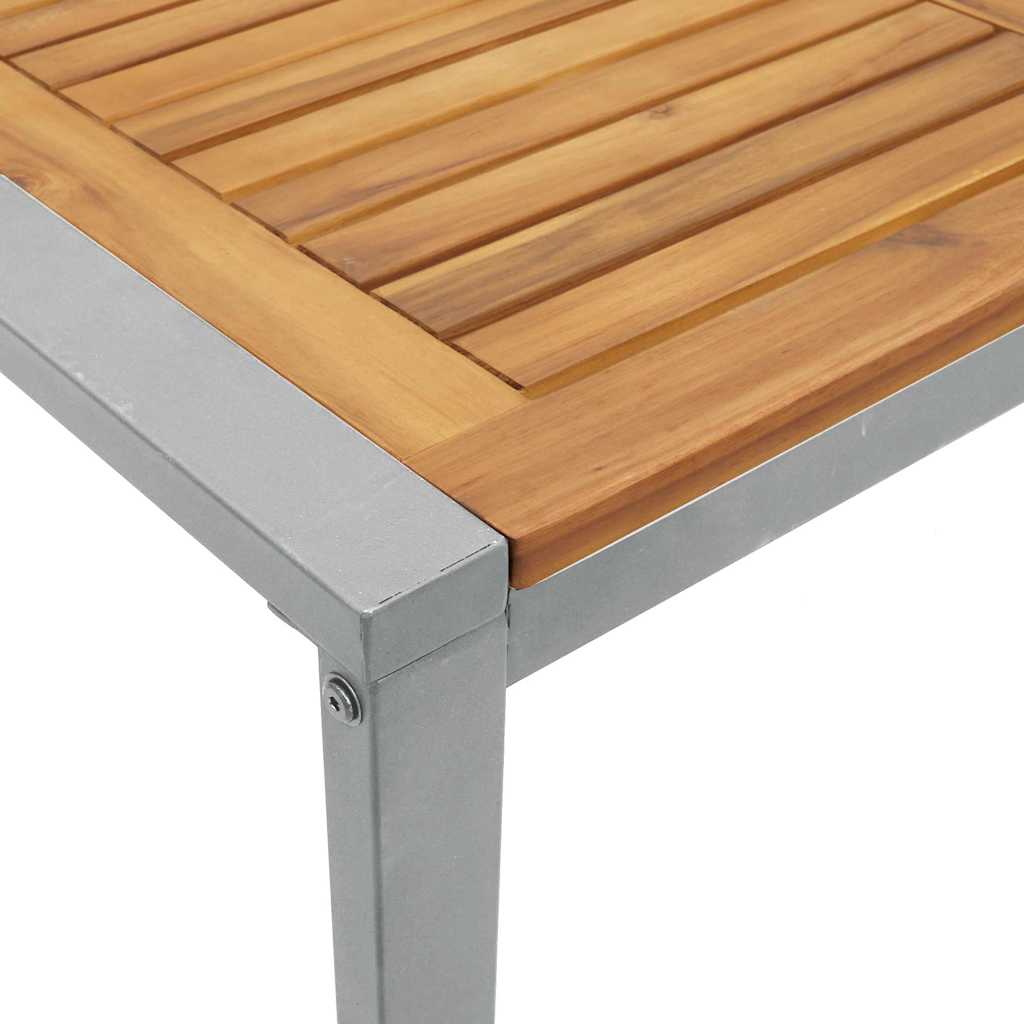 Ensemble de salle à manger pour jardin 5 pcs Gris - XIOS