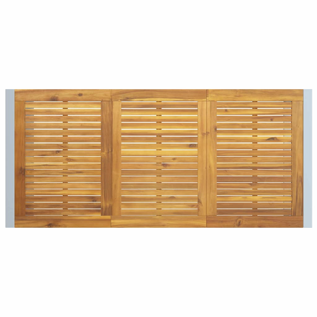 Ensemble de salle à manger pour jardin 5 pcs Gris - XIOS