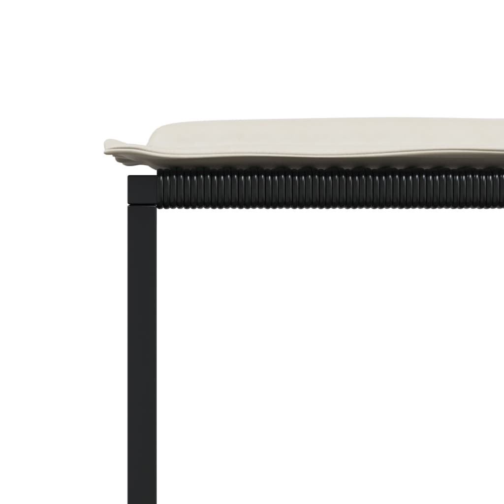 Ensemble à manger de jardin 13 pcs coussins noir résine tressée - XIOS