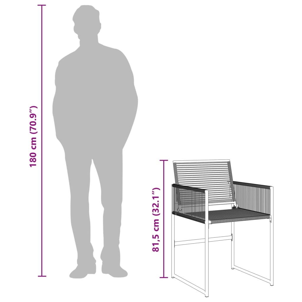 Ensemble à manger de jardin 9 pcs Noir Résine tressée - XIOS