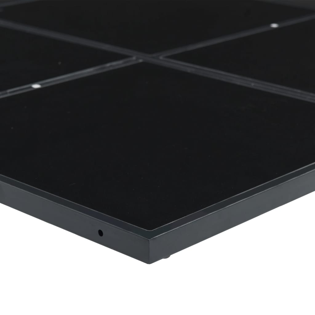 Ensemble à manger de jardin avec coussins 11 pcs noir textilène - XIOS