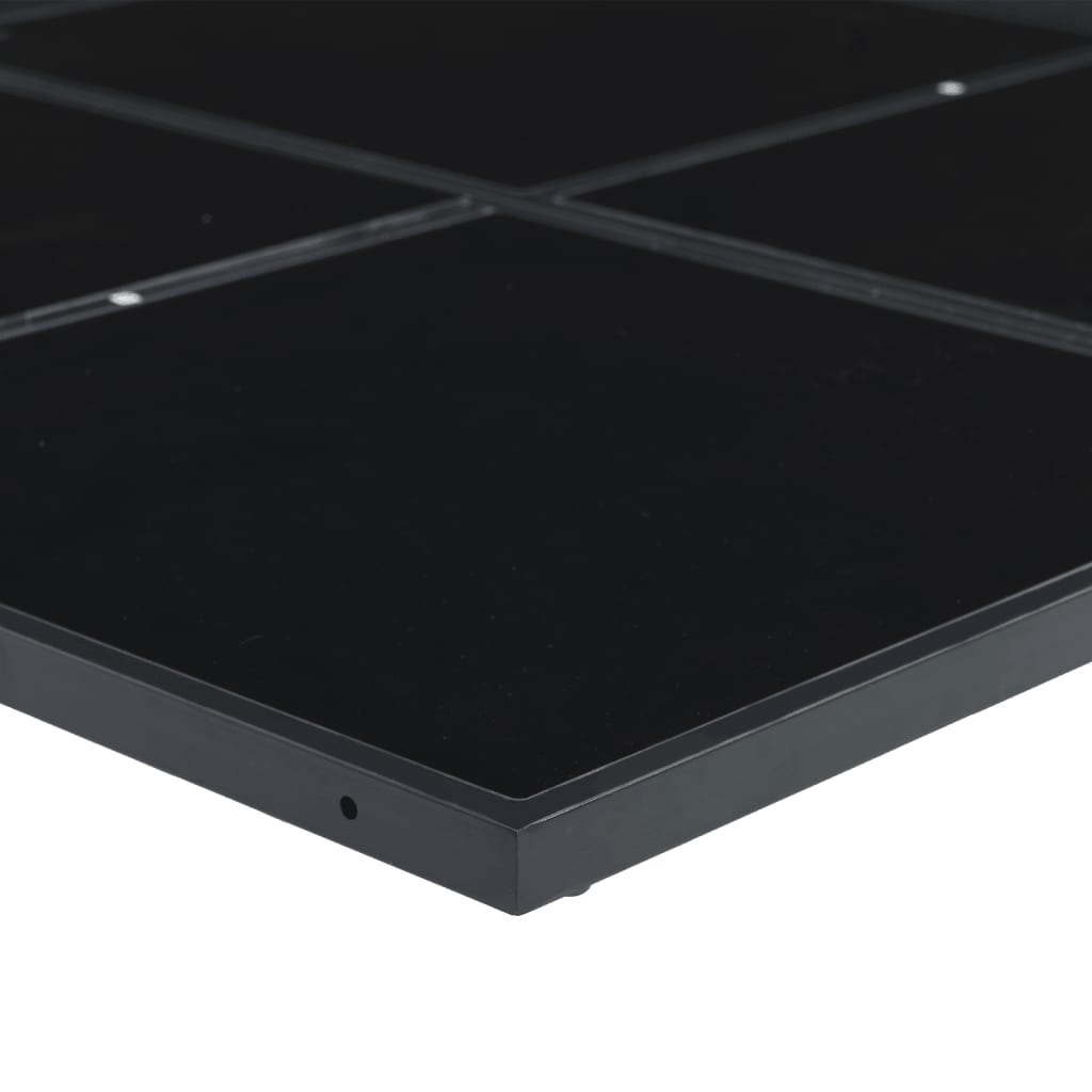Ensemble à manger de jardin avec coussins 9 pcs noir textilène - XIOS