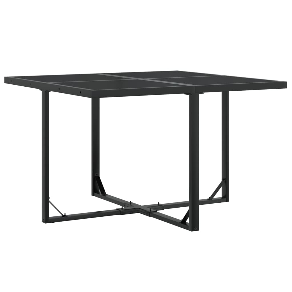 Ensemble à manger de jardin 9 pcs noir textilène - XIOS