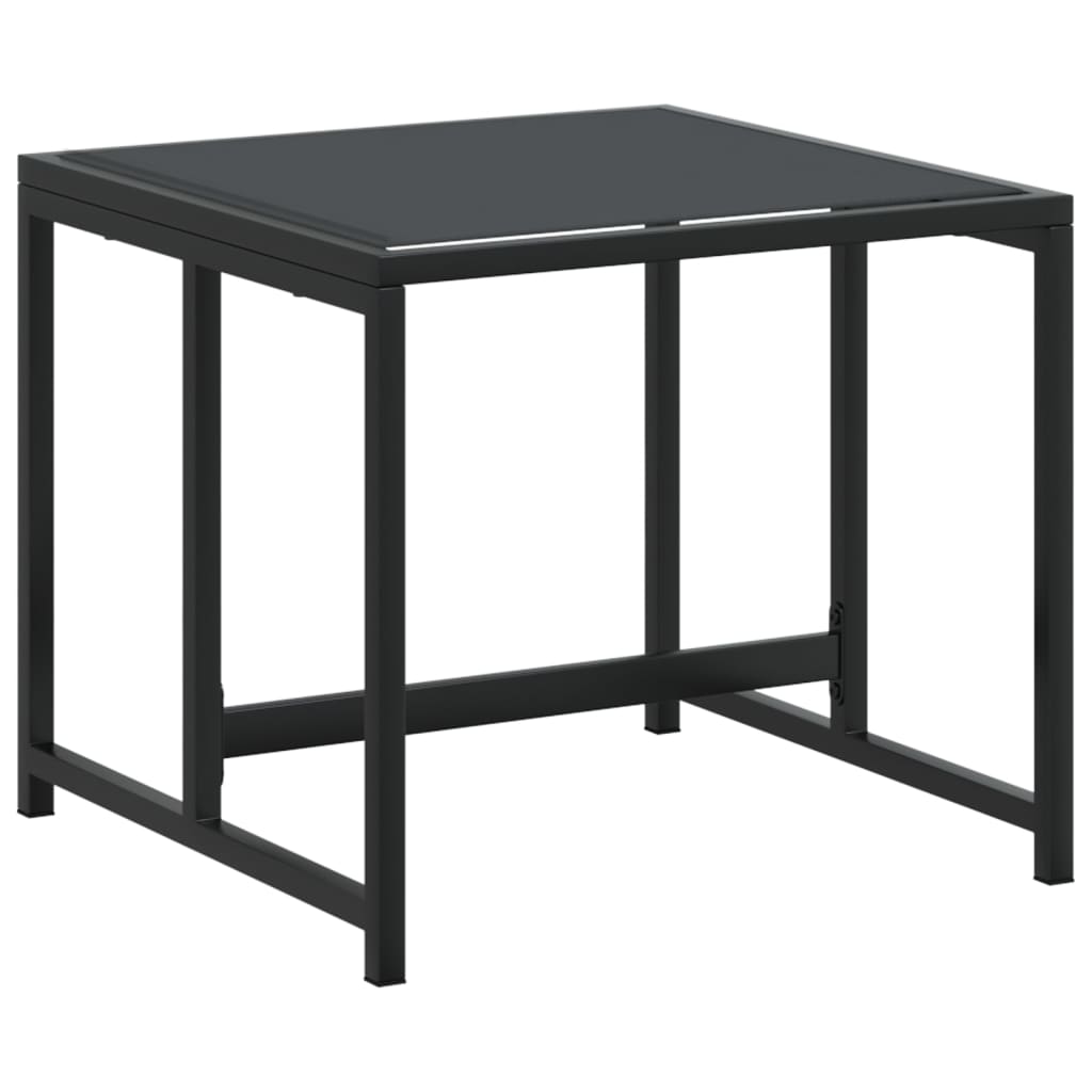 Ensemble à manger de jardin 15 pcs noir textilène - XIOS