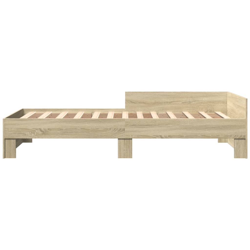 Cadre de lit sans matelas chêne sonoma 100x200 cm - XIOS