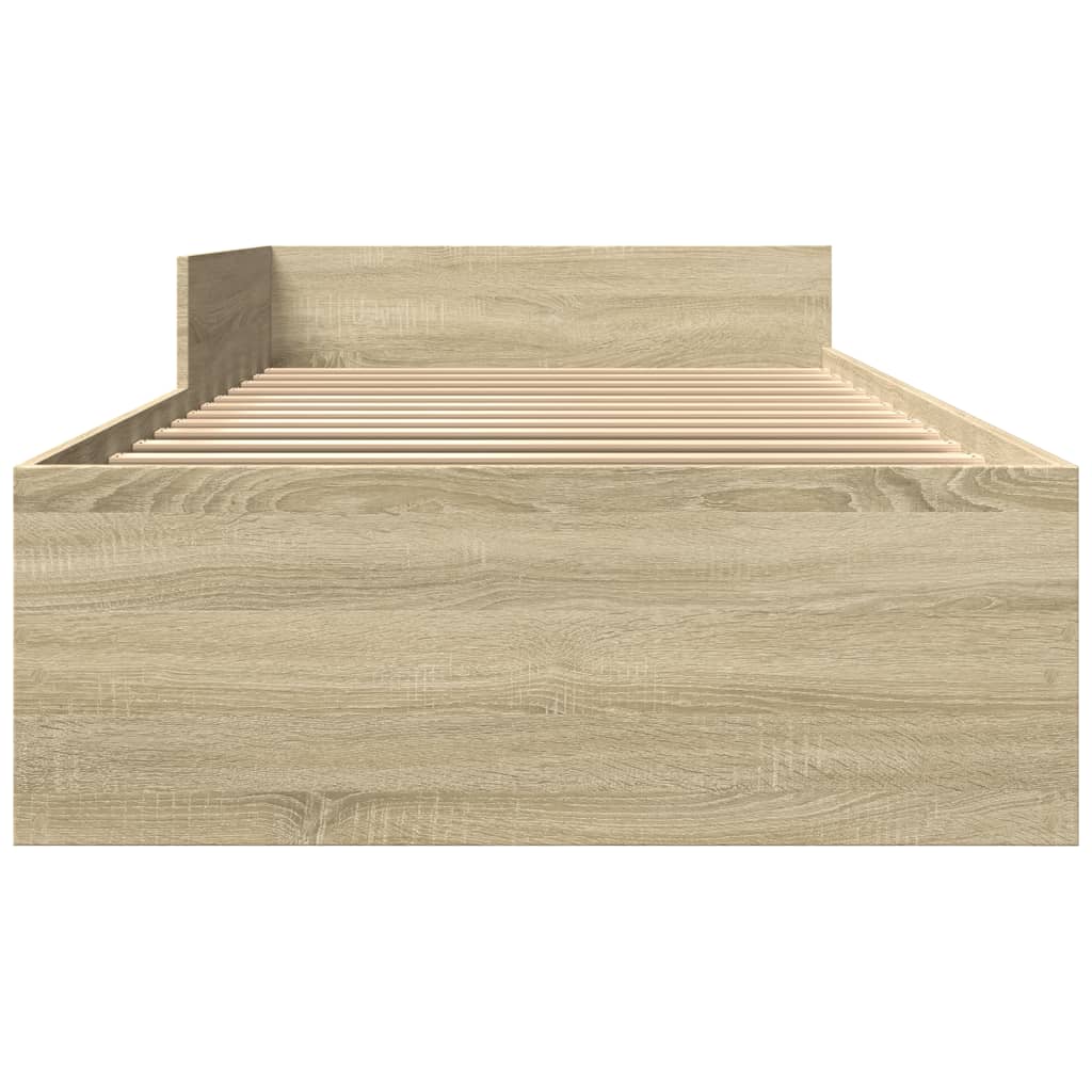 Cadre de lit sans matelas chêne sonoma 100x200 cm - XIOS