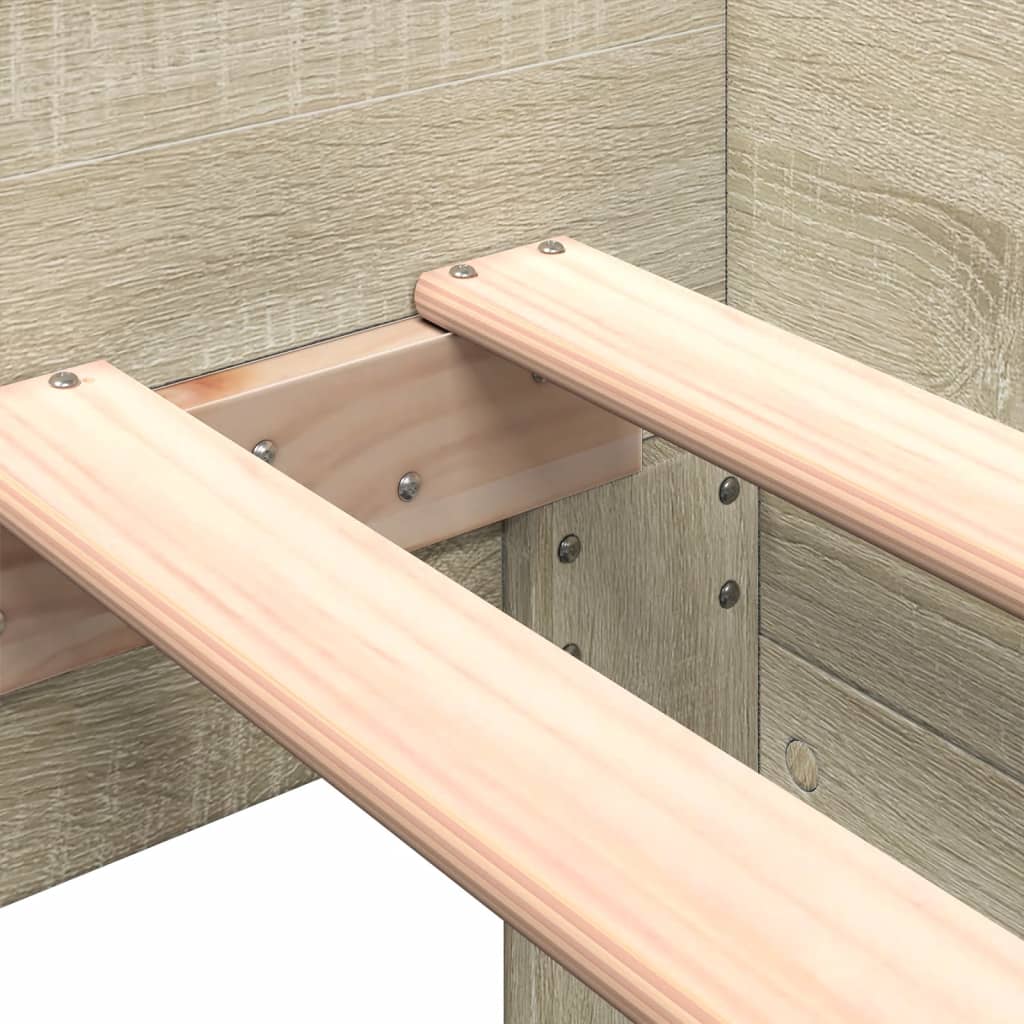 Cadre de lit sans matelas chêne sonoma 90x200 cm - XIOS