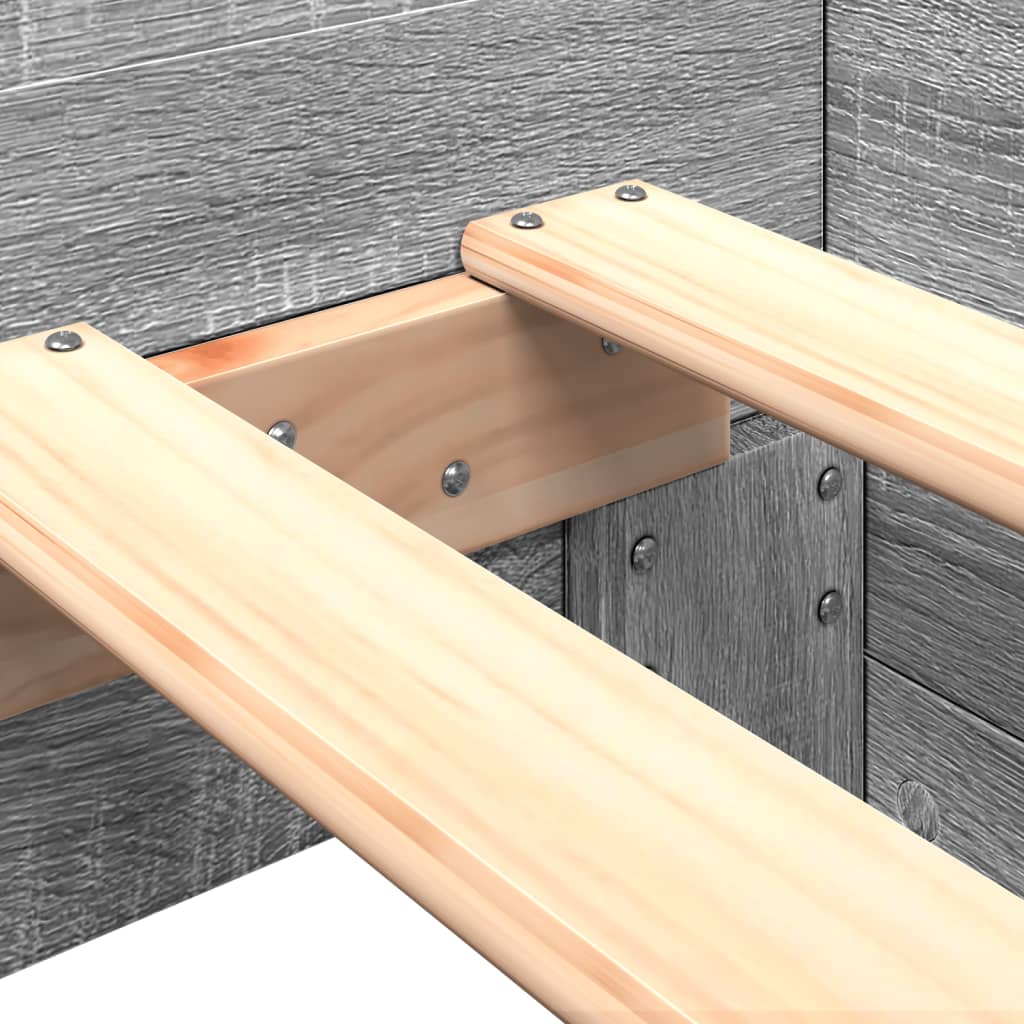 Cadre de lit sans matelas sonoma gris 90x200 cm - XIOS