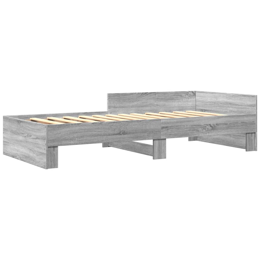 Cadre de lit sans matelas sonoma gris 90x190 cm - XIOS