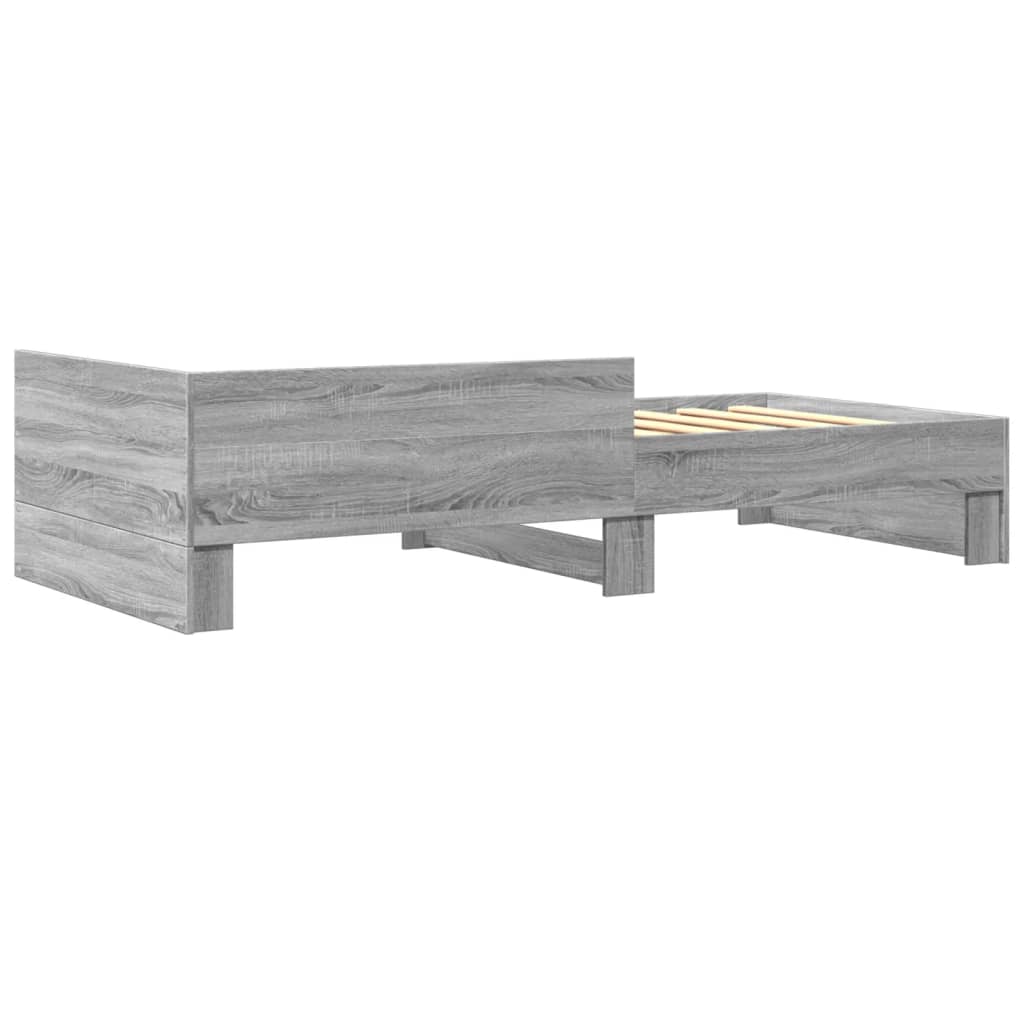 Cadre de lit sans matelas sonoma gris 90x190 cm - XIOS