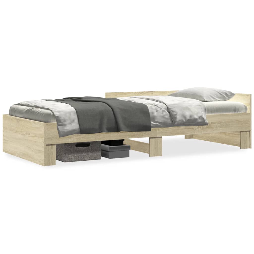 Cadre de lit sans matelas chêne sonoma 75x190 cm - XIOS