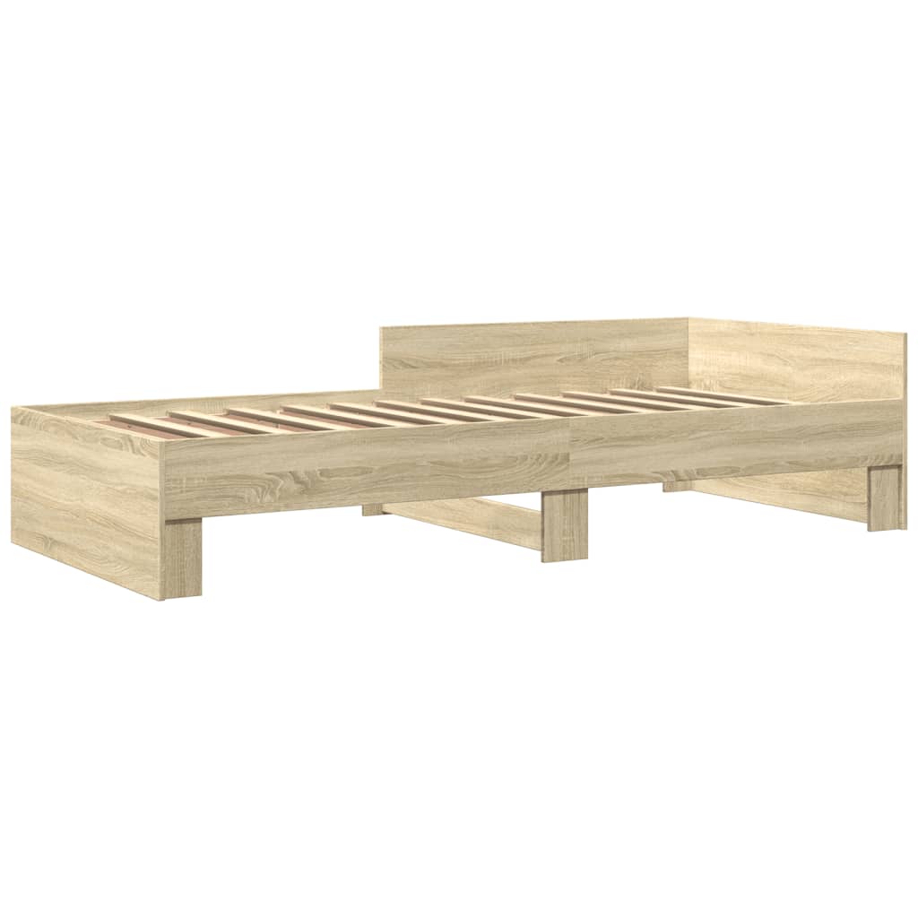 Cadre de lit sans matelas chêne sonoma 75x190 cm - XIOS