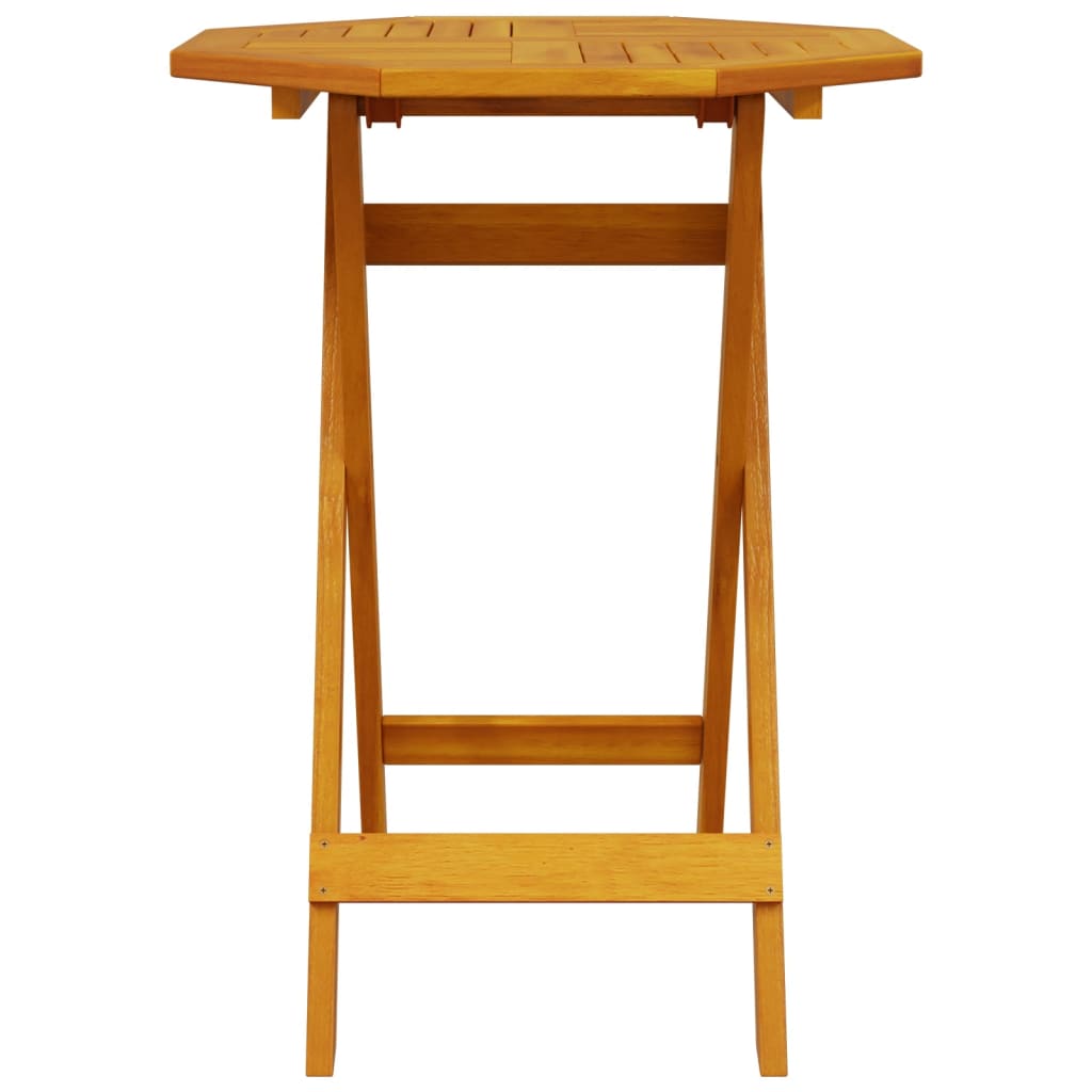 Ensemble de bistro pliable 3 pcs bois d'acacia solide - XIOS