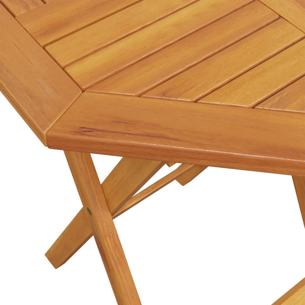 Ensemble de bistro pliable 3 pcs bois d'acacia solide - XIOS