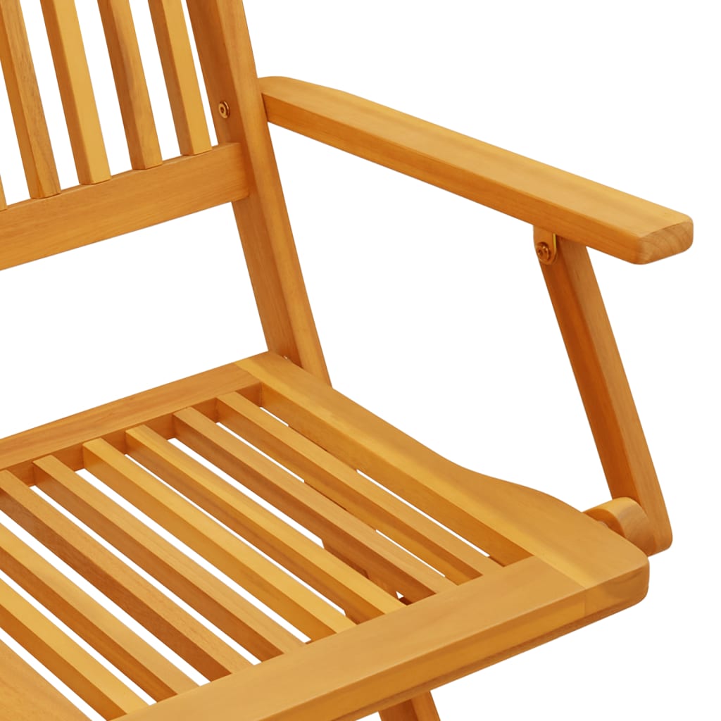 Ensemble de bistro pliable 3 pcs bois d'acacia solide - XIOS