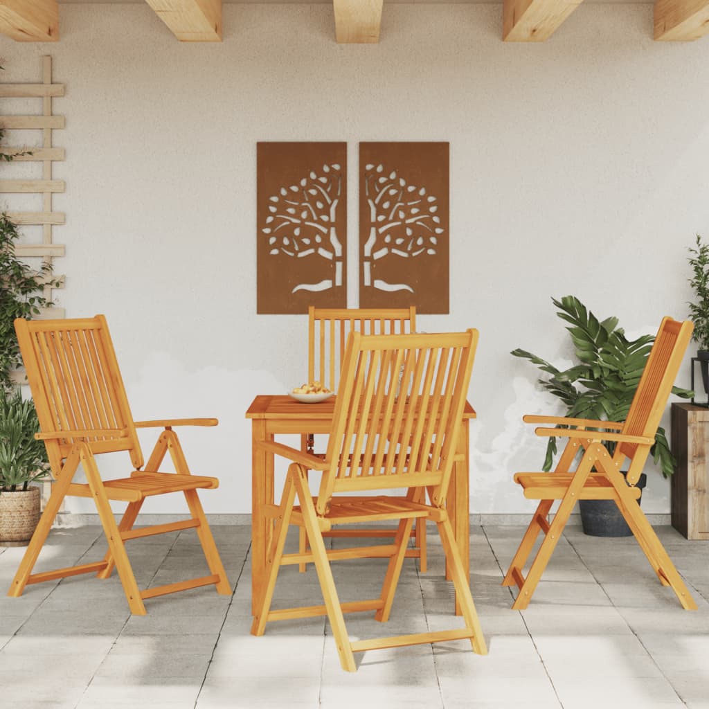 Ensemble à manger de jardin 5 pcs 85x85x74 cm Bois d'acacia solide - XIOS
