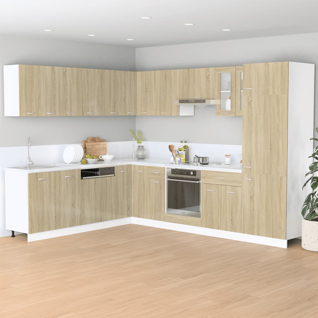 Armoire suspendue "Lyon" Chêne sonoma 80x31x60 cm Aggloméré Meubles de cuisine vidaXL