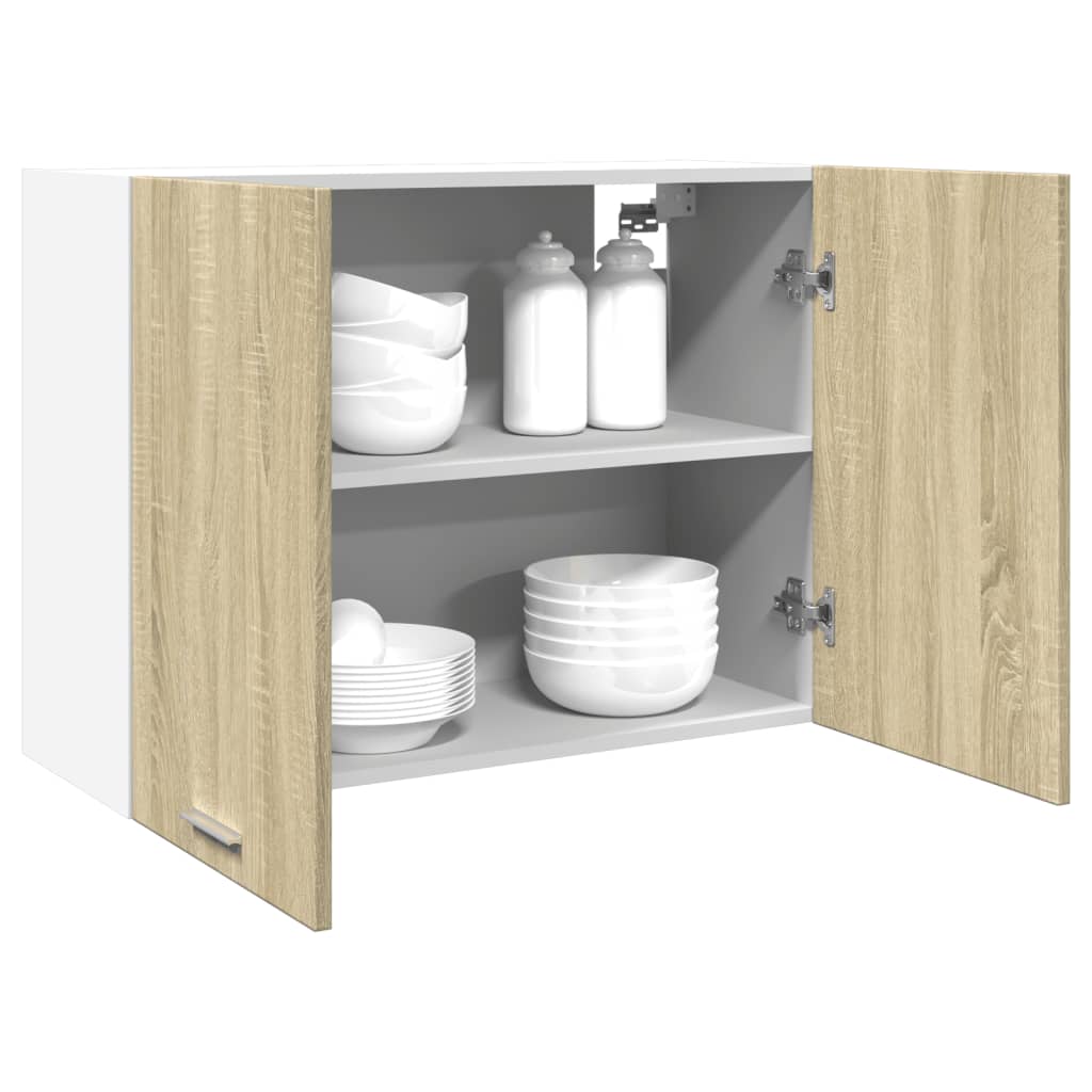 Armoire suspendue "Lyon" Chêne sonoma 80x31x60 cm Aggloméré Meubles de cuisine vidaXL