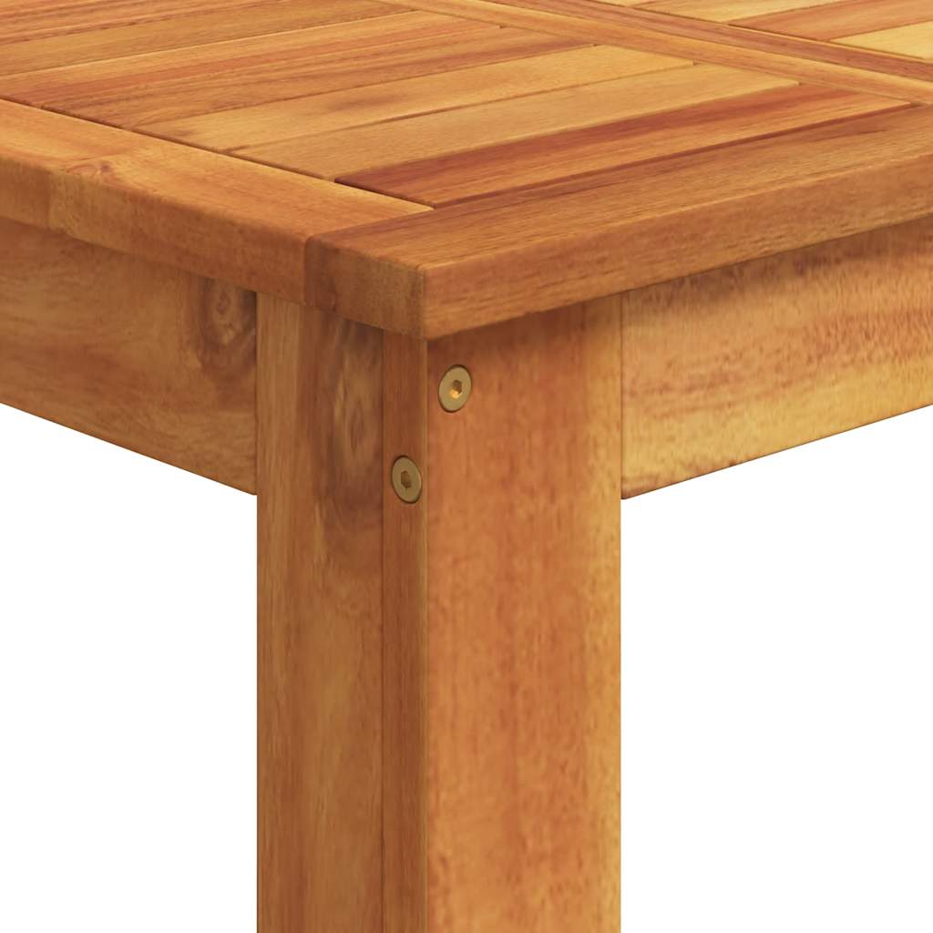 Ensemble de bar de jardin 3 pcs noir bois massif acacia rotin