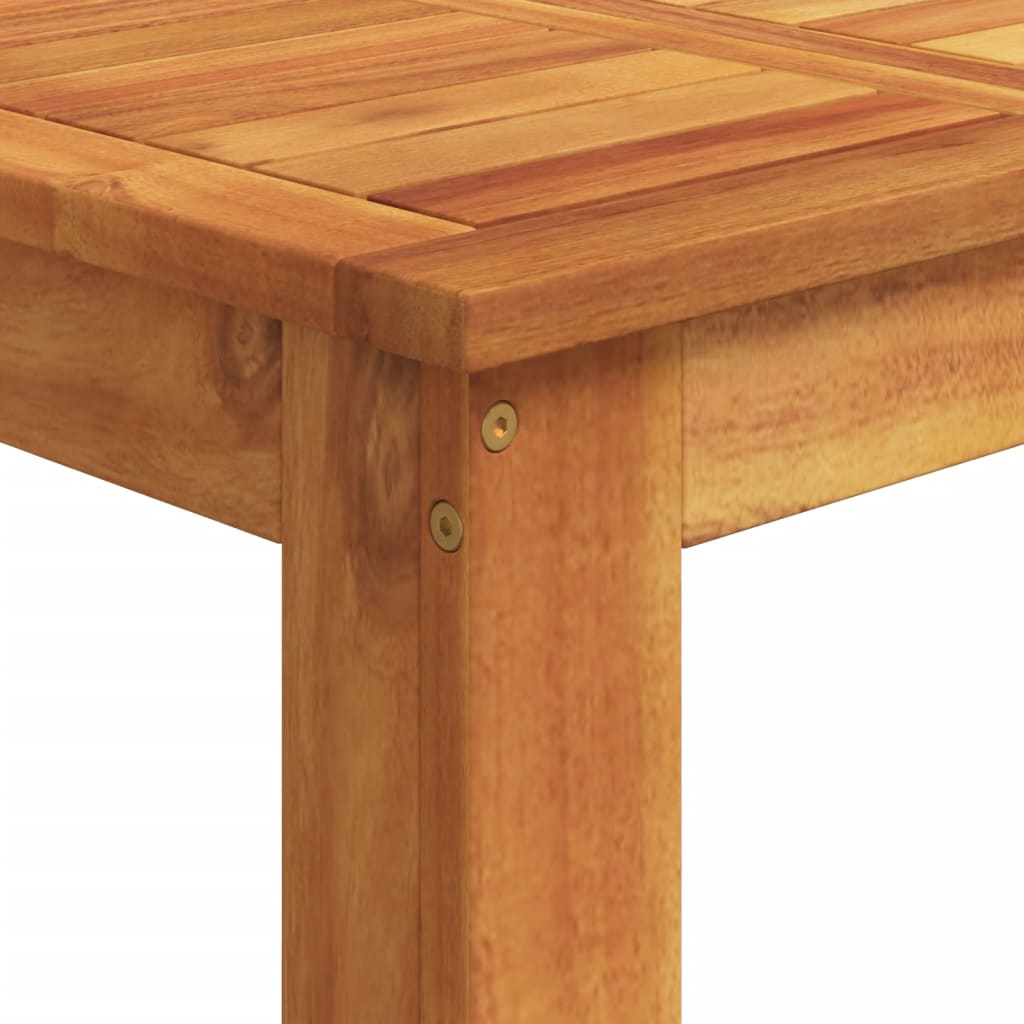 Ensemble de bar de jardin 5 pcs gris bois massif acacia rotin - XIOS
