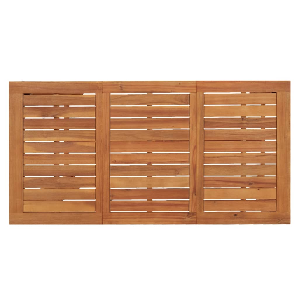 Ensemble de bar de jardin 7 pcs gris bois massif acacia rotin - XIOS