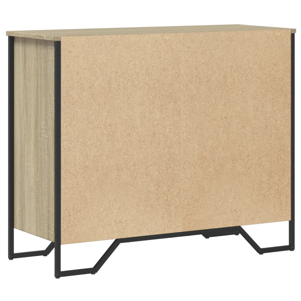 Commode chêne sonoma 91x35,5x74,5 cm bois d'ingénierie - XIOS