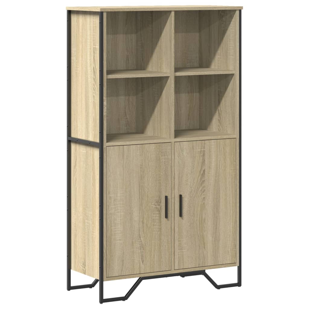 Buffet haut chêne sonoma 79,5x35,5x137,5 cm bois d'ingénierie - XIOS
