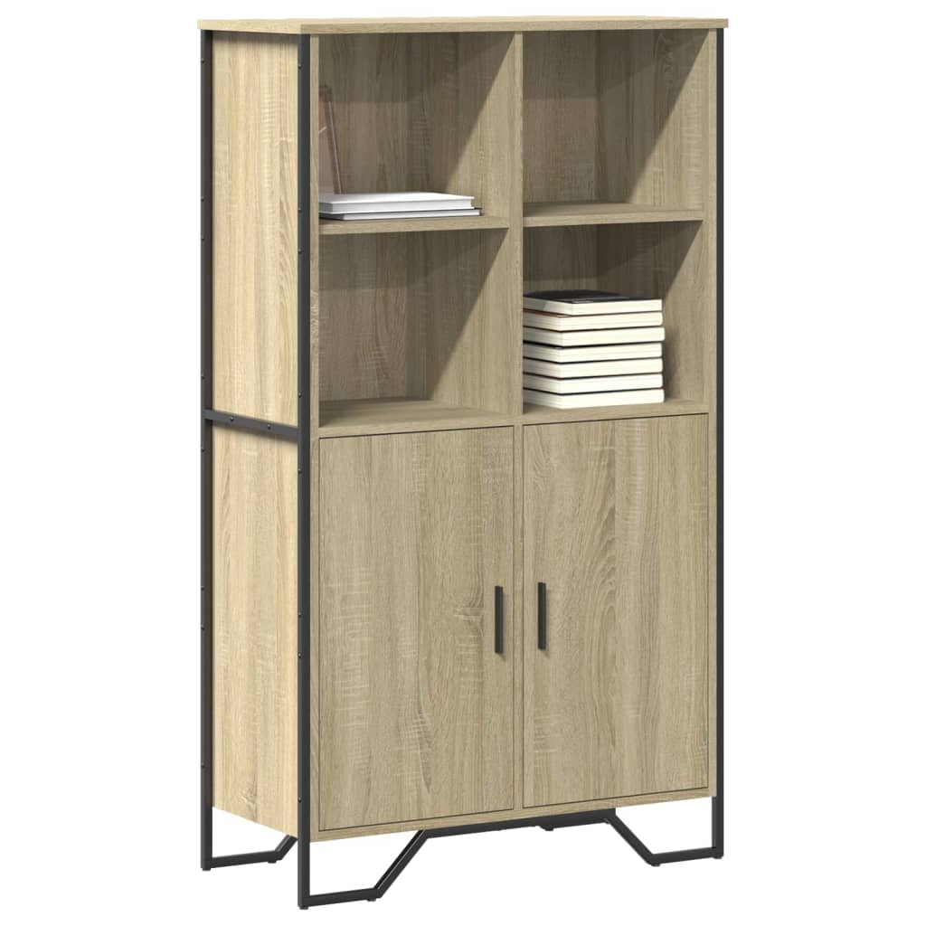 Buffet haut chêne sonoma 79,5x35,5x137,5 cm bois d'ingénierie - XIOS