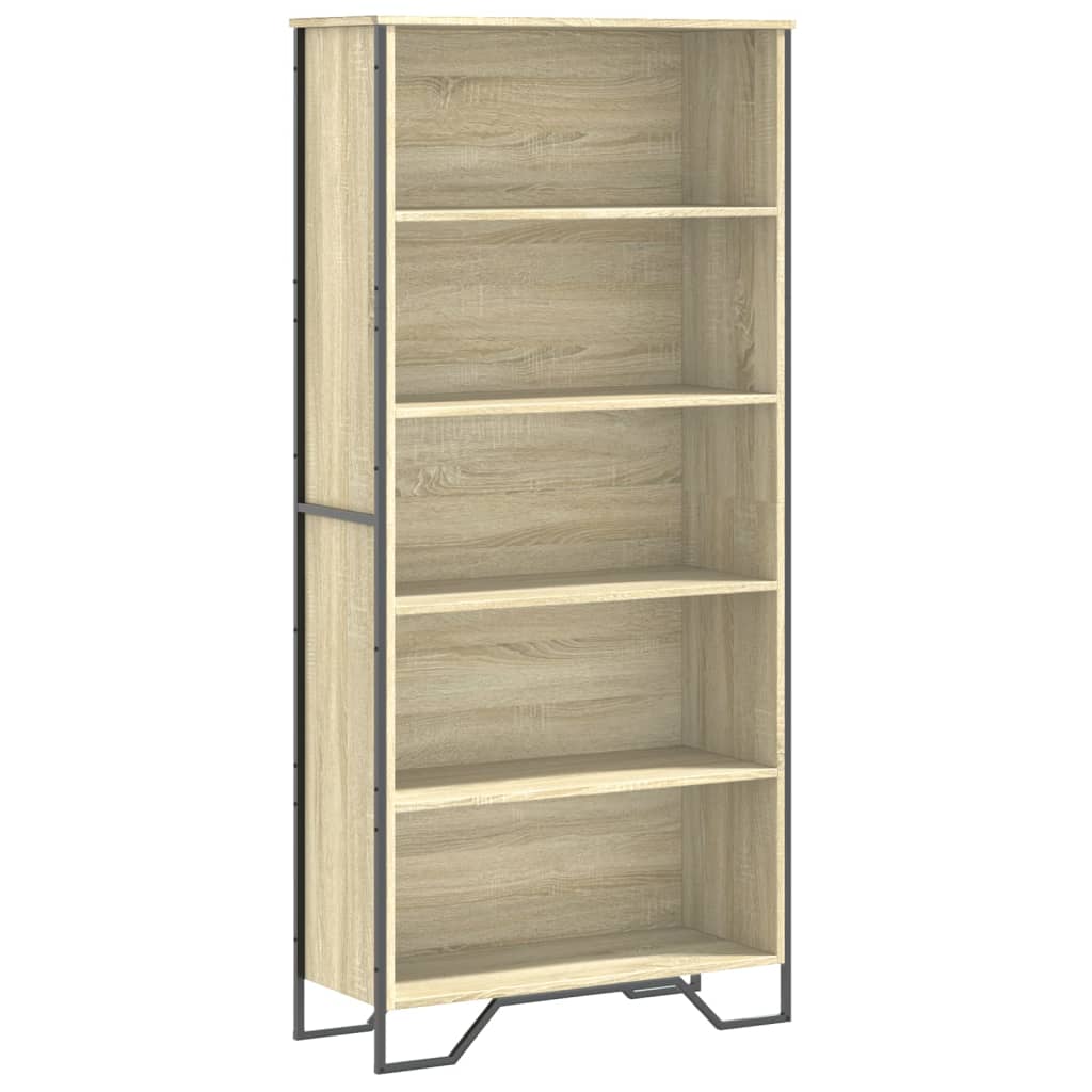 Bibliothèque chêne sonoma 80x31x169 cm bois d'ingénierie - XIOS