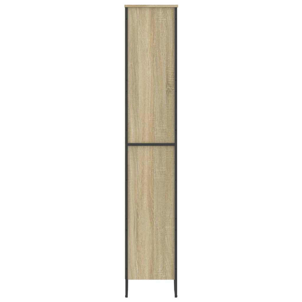 Bibliothèque chêne sonoma 80x31x169 cm bois d'ingénierie - XIOS