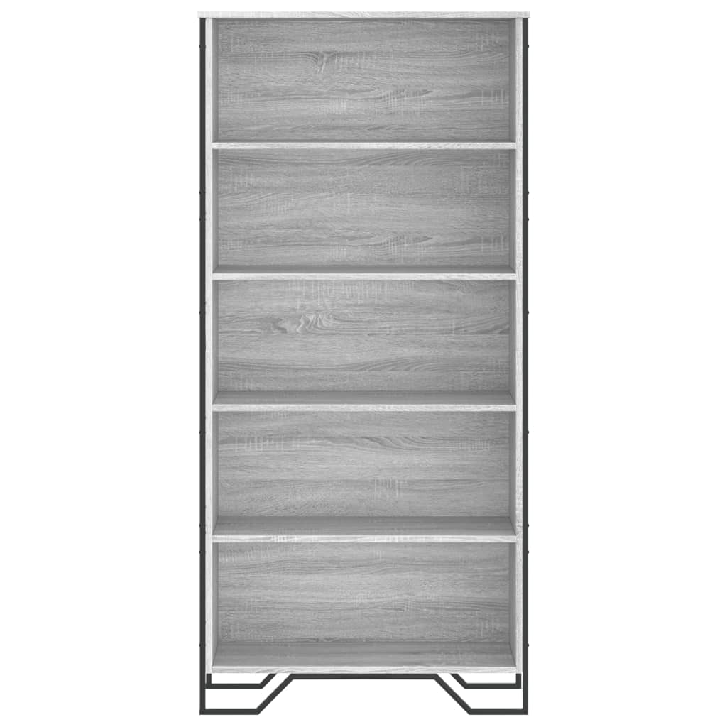 Bibliothèque sonoma gris 80x31x169 cm bois d'ingénierie - XIOS