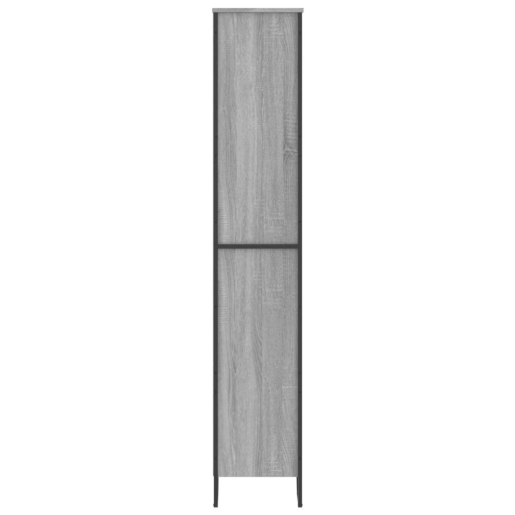 Bibliothèque sonoma gris 80x31x169 cm bois d'ingénierie - XIOS