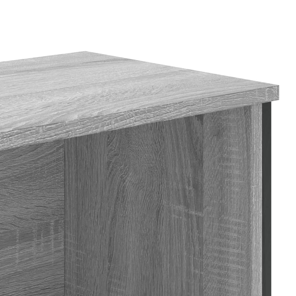 Bibliothèque sonoma gris 80x31x169 cm bois d'ingénierie - XIOS