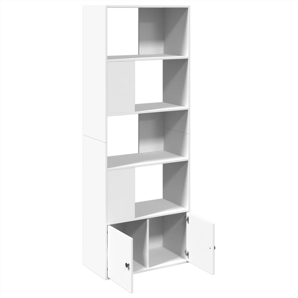 Bibliothèque blanc 70x36x189 cm bois d'ingénierie - XIOS
