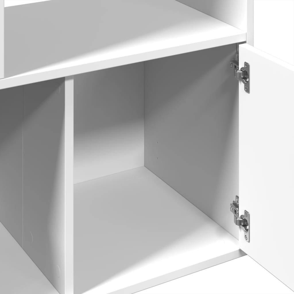 Bibliothèque blanc 70x36x189 cm bois d'ingénierie - XIOS