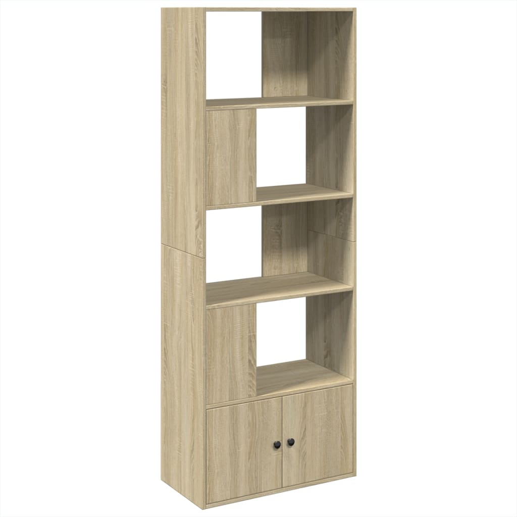 Bibliothèque chêne sonoma 70x36x189 cm bois d'ingénierie - XIOS