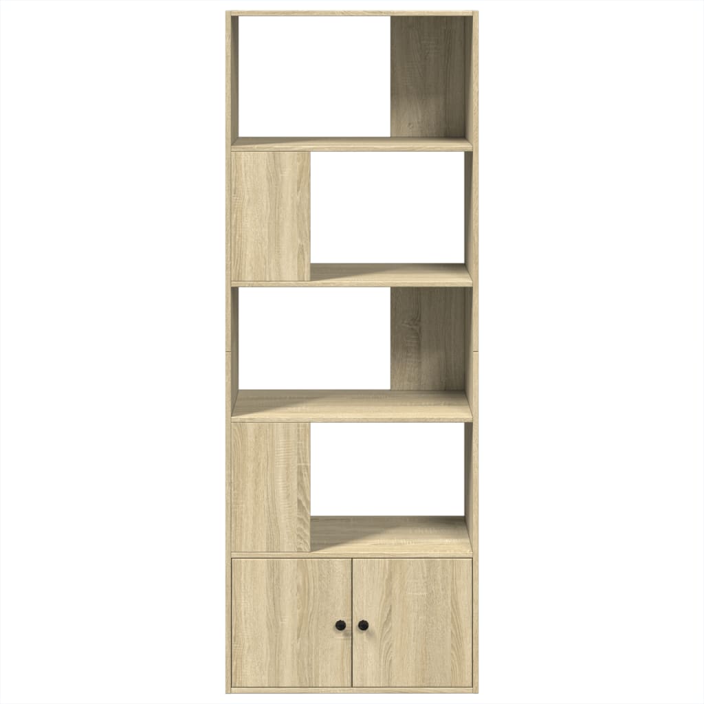 Bibliothèque chêne sonoma 70x36x189 cm bois d'ingénierie - XIOS