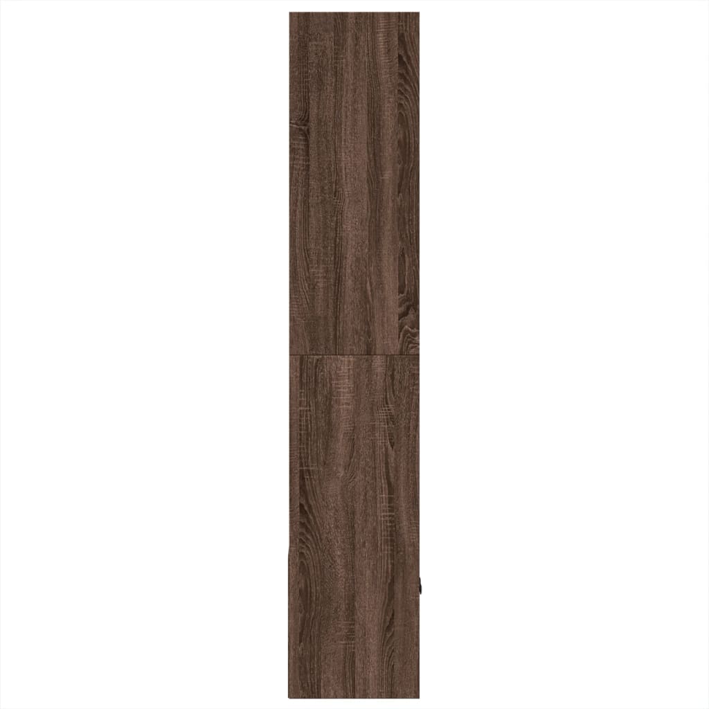 Bibliothèque chêne marron 70x36x189 cm bois d'ingénierie - XIOS
