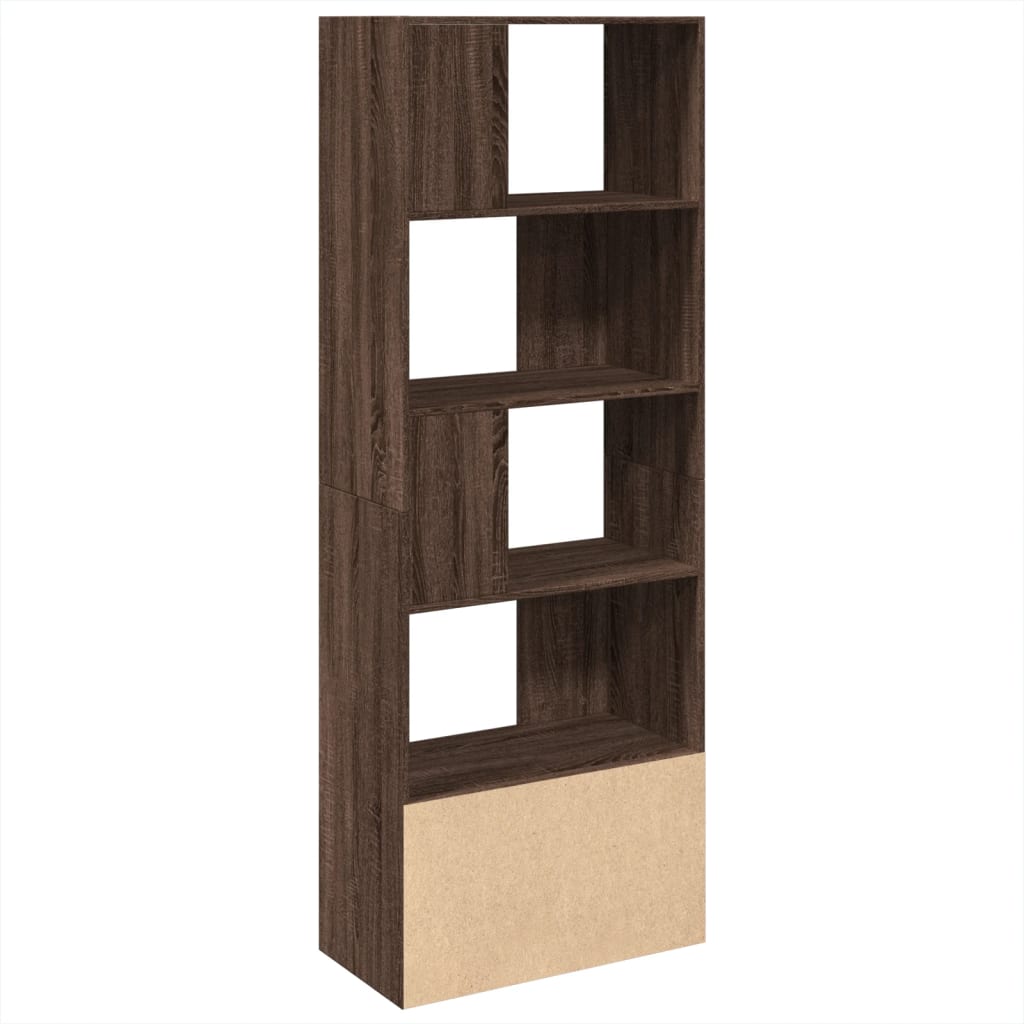Bibliothèque chêne marron 70x36x189 cm bois d'ingénierie - XIOS