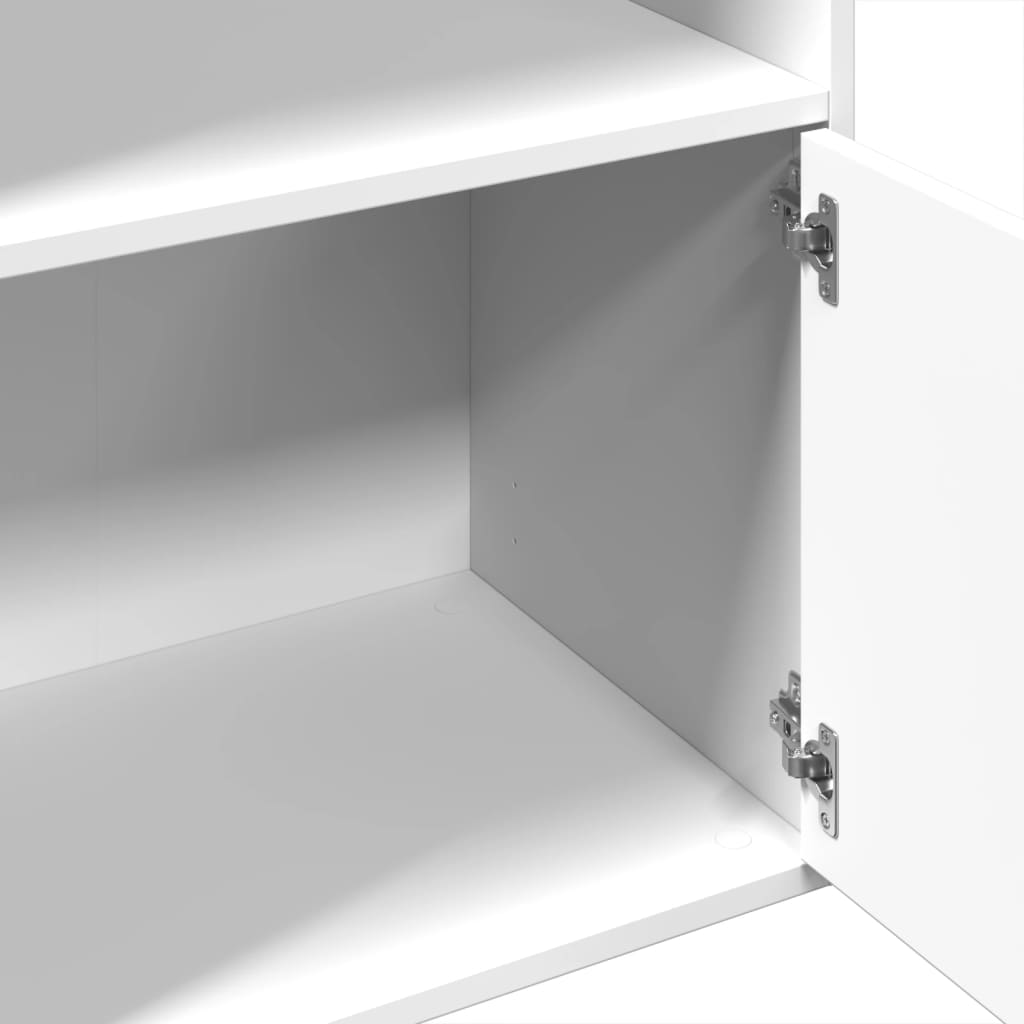Bibliothèque blanc 100x36x189 cm bois d'ingénierie - XIOS