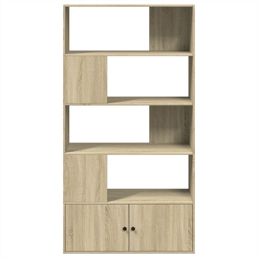 Bibliothèque chêne sonoma 100x36x189 cm bois d'ingénierie - XIOS