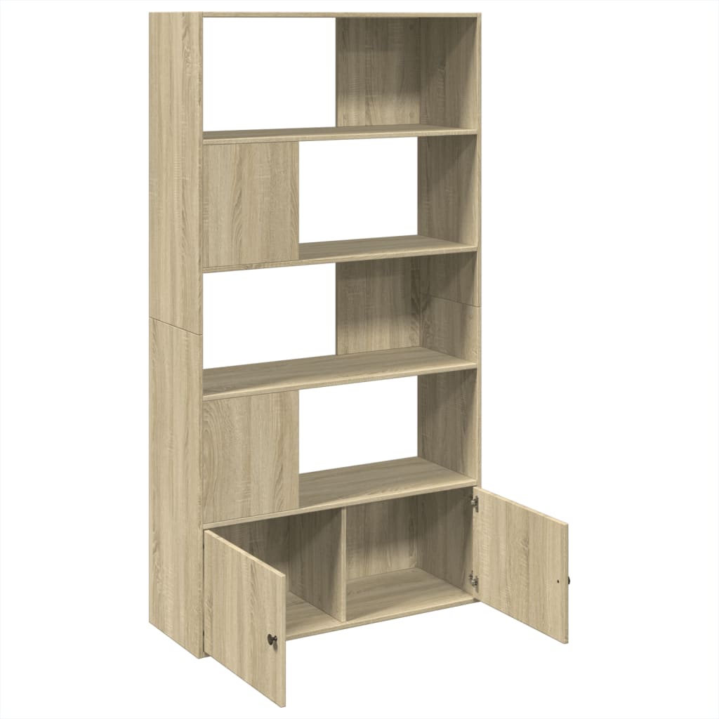 Bibliothèque chêne sonoma 100x36x189 cm bois d'ingénierie - XIOS