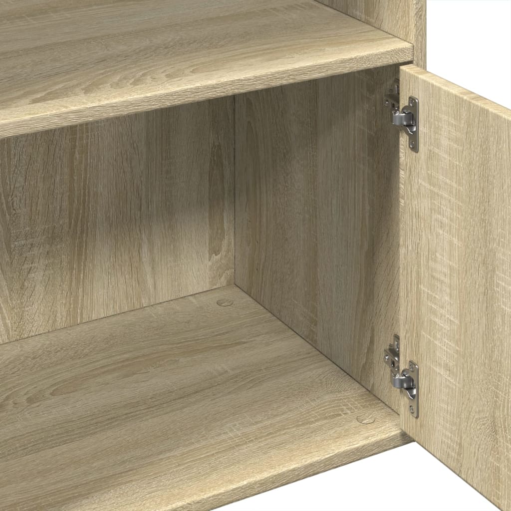 Bibliothèque chêne sonoma 100x36x189 cm bois d'ingénierie - XIOS