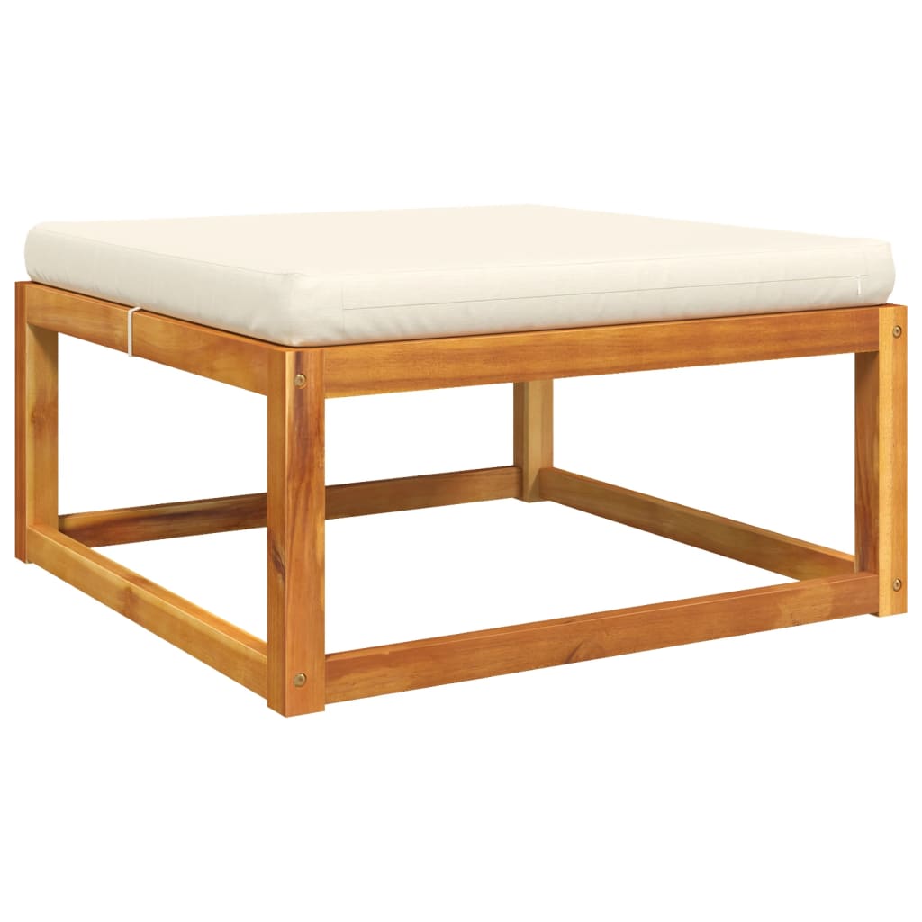Ensemble de canapés de jardin 5 pièces avec coussins en bois d'acacia et rotin - XIOS