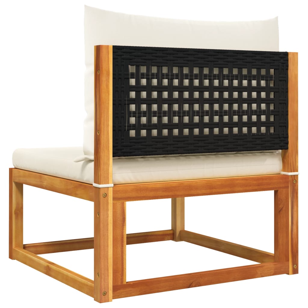 Salon de jardin avec coussins 4 pcs bois d'acacia massif Salons de jardin vidaXL