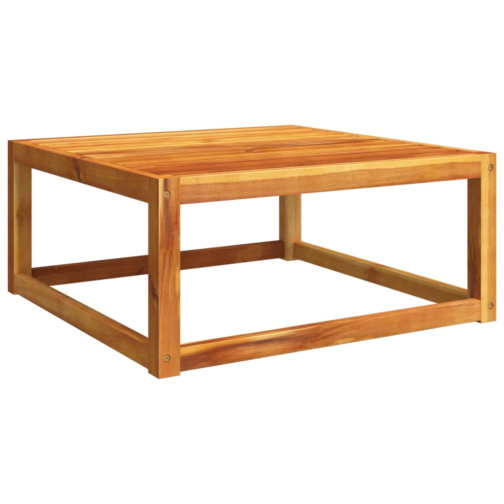 Ensemble de canapés de jardin 4 pièces avec coussins en bois d'acacia et rotin