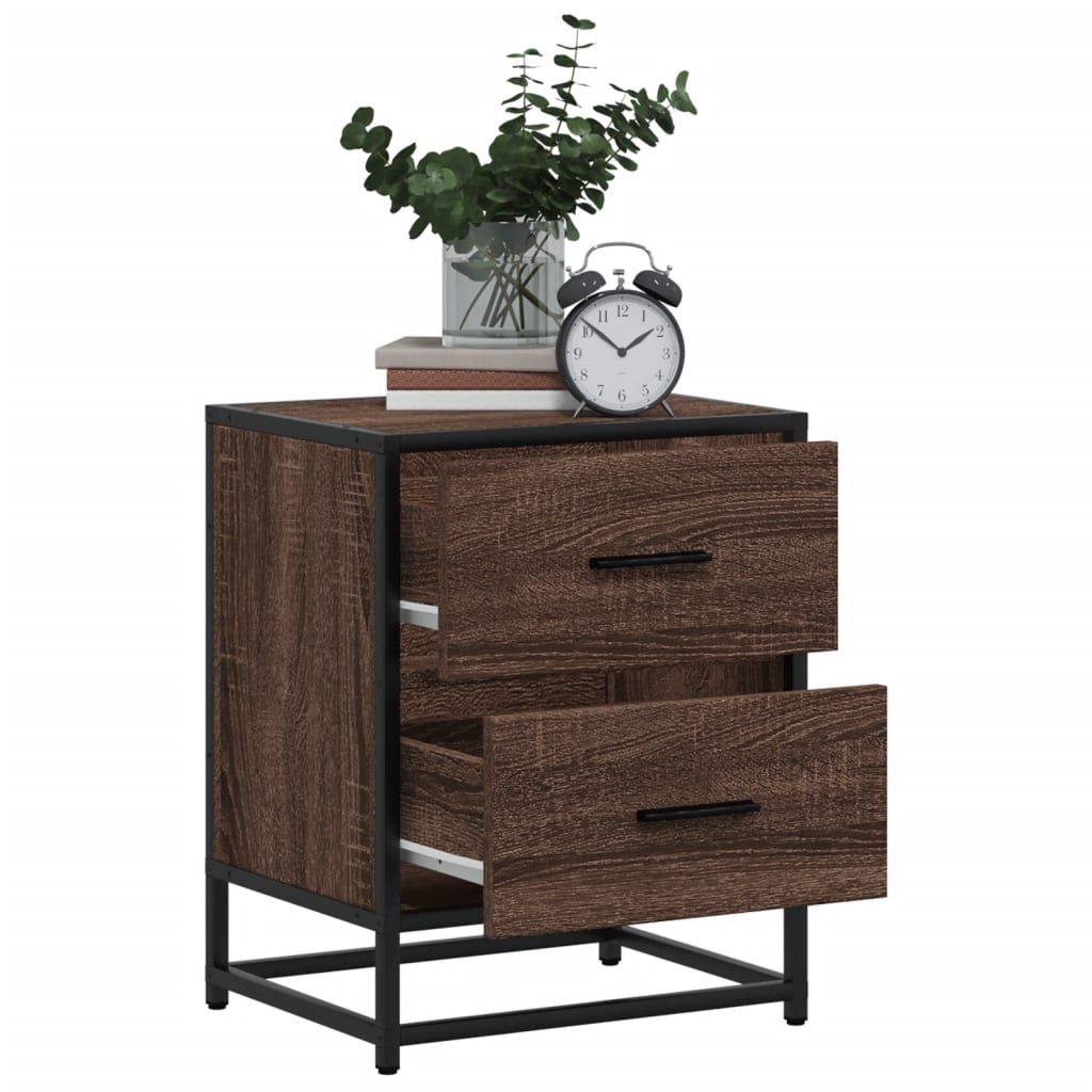 Tables de chevet 2 pcs chêne marron 40x31x50 cm bois ingénierie - XIOS