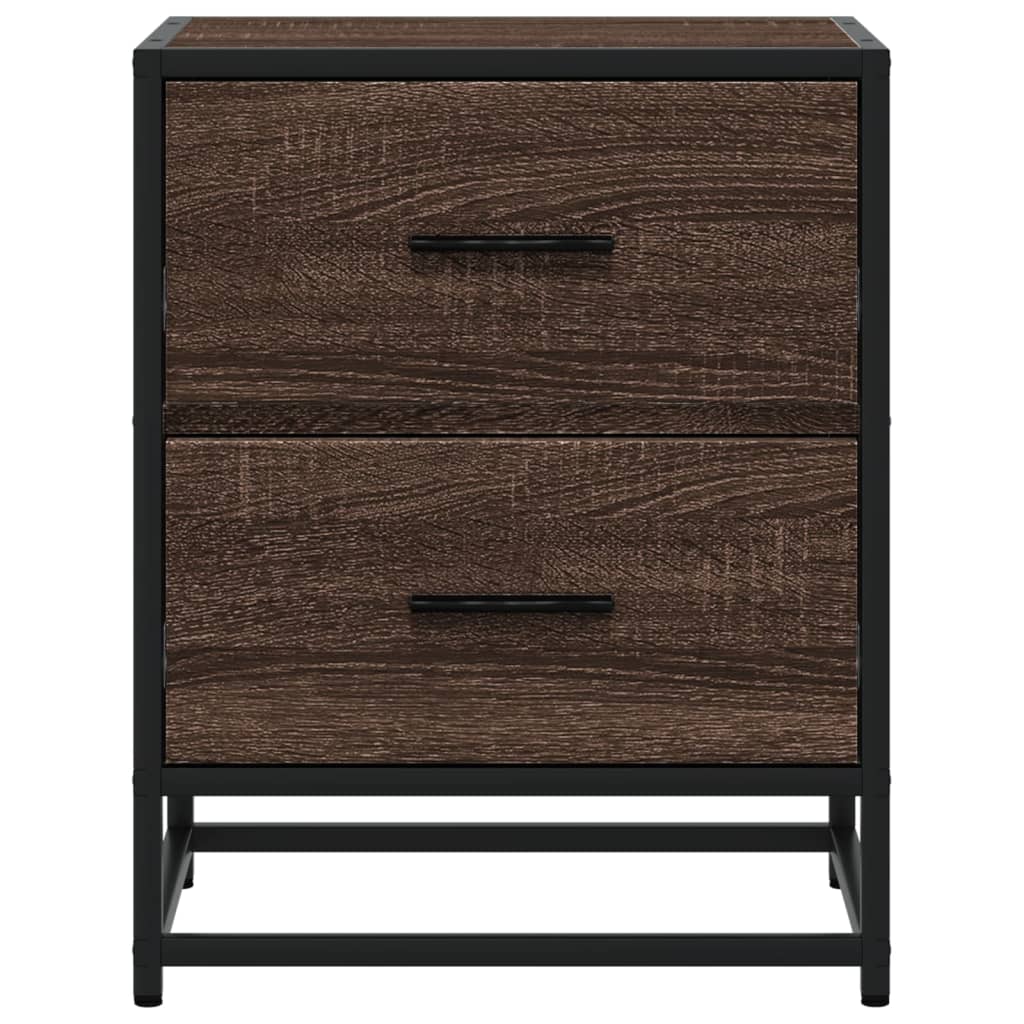 Tables de chevet 2 pcs chêne marron 40x31x50 cm bois ingénierie - XIOS