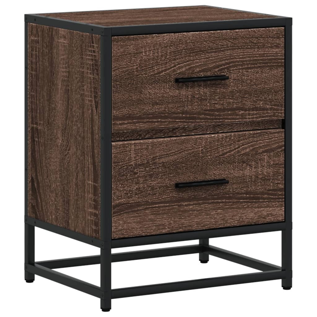 Tables de chevet 2 pcs chêne marron 40x31x50 cm bois ingénierie - XIOS